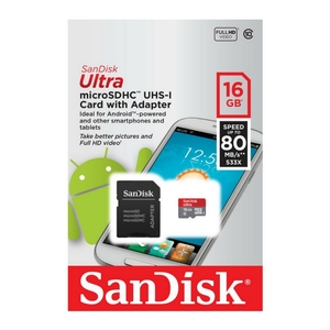 Հիշողության քարտ Sandisk microSD 16GB